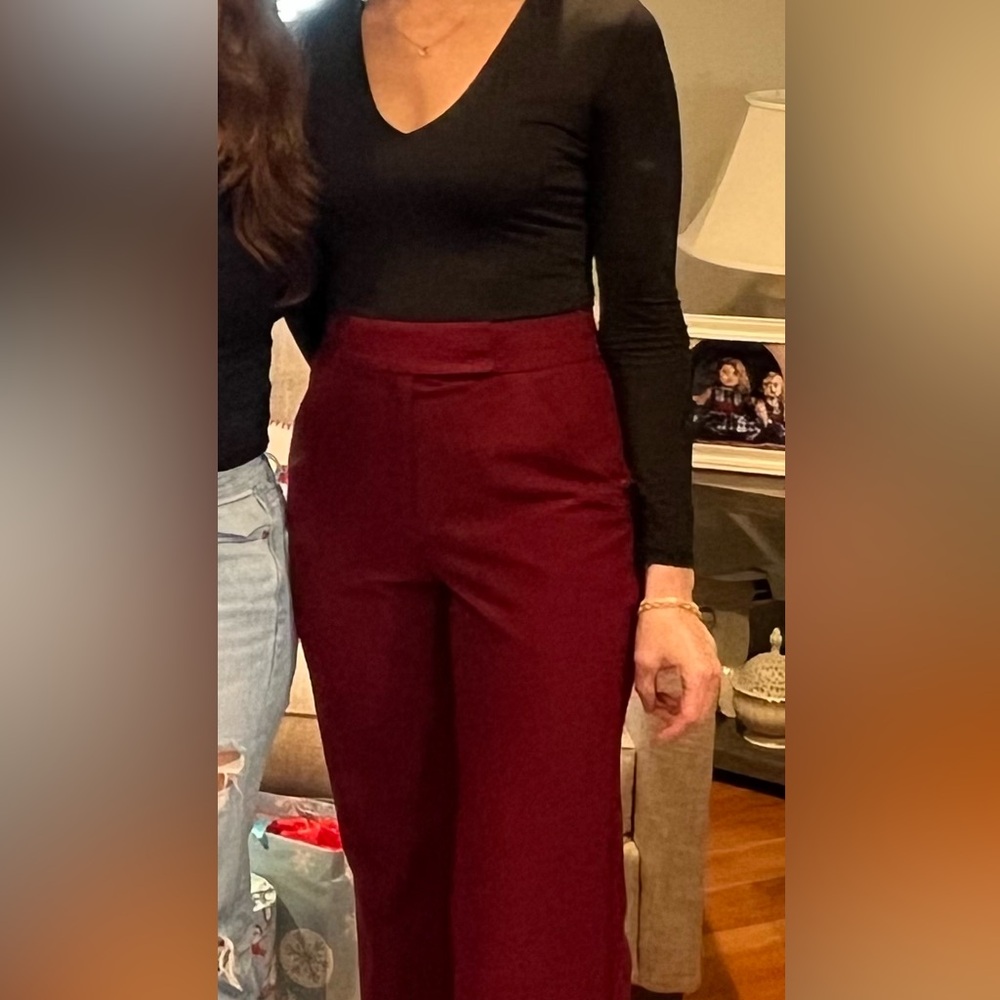 Express Burgundy Women's Trousers